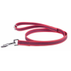Julius-K9 JK9 Color&Gray gumis póráz, piros-szürke 14mm/1,2m fogóval és gyűrűvel