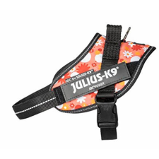 Julius-K9 JK9 IDC Powerhám, Mini Rózsaszín virágos nyakörv, póráz, hám kutyáknak