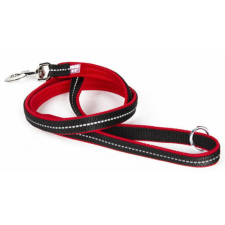 Julius-K9 JK9 POWAIR póráz 1,2m fogóval, nagy karabiner, piros nyakörv, póráz, hám kutyáknak