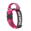 Julius-K9 Julius k9 Biztonsági zárral ellátott nyakörv fogantyúval és cserélhető felirattal 40mm/38-53 Pink-Szürke