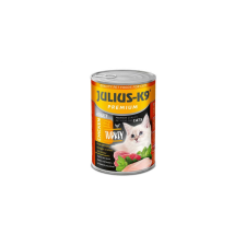 JULIUS-K9 PETFOOD JULIUS - K9 macska - nedveseledel (csirke-pulyka) felnőtt macskák részére (415g) macskaeledel
