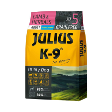 Julius K9 Utility Dog Bárány és Gyógynövények - 3kg kutyaeledel