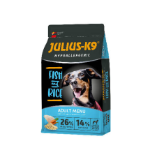  Julius K-9 Adult Hypoallergenic hal,rizs Ételallergiás felnőtt kutyák részére 3kg kutyaeledel