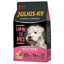 Julius K-9 | Hypoallergenic | Száraztáp | Felnőtt kutyáknak | Bárány, rizs - 3 kg kutyaeledel