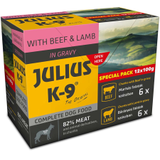 JULIUS K-9 special pack 12x100 g bárány, marha szószós kutyaeledel