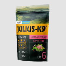 Julius K-9 | Utility Dog Hypoallergenic | Száraztáp | Felnőtt kutyáknak | Bárány, gyógynövény - 340 g kutyaeledel