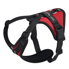 JuliusK9 JK9 Longwalk Light kutyahám okoseszköz-tartó hámfelirattal, piros, méret: S nyakörv, póráz, hám kutyáknak