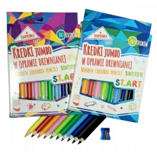  Jumbo színes ceruzák, 10 szín és hegyező, ST.ART színes ceruza