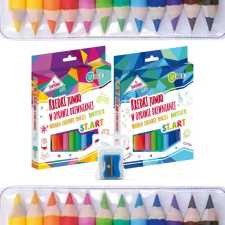 Jumbo színes ceruzák, 12 szín és hegyező, ST.ART színes ceruza
