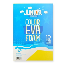 Junior Kreatív Junior dekor gumilap A/4, sárga 10 db/csomag kreatív papír