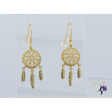  Júnó antiallergén álomfogós fülbevaló-18K fülbevaló