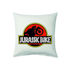 Jurassic bike motoros párna egyedi mintával ajándéktárgy