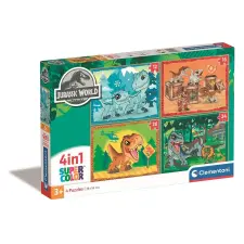  Jurassic World On the Loose 4 az 1-ben puzzle Clementoni puzzle, kirakós