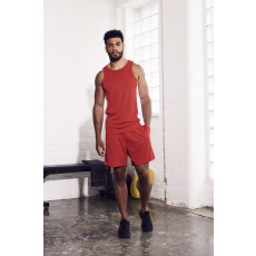 Just Cool Férfi Just Cool JC008 Men'S Cool Contrast vest -2XL, Fire Red/Arctic White