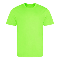 Just Cool JC001 környakas sport férfi póló Just Cool, Electric Green-2XL