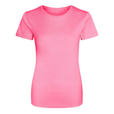 Just Cool JC005 környakas Női sport póló Just Cool, Electric Pink-XL