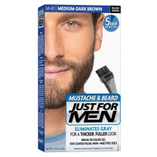 Just For Men szakáll és bajusz színező, közép-sötétbarna M-40 hajfesték, színező