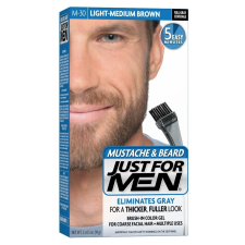 Just For Men szakáll és bajusz színező, világos-középbarna M-30 hajfesték, színező