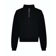 Just Hoods AWJH037 WOMEN&#039;S CROPPED 1/4 ZIP SWEAT XXS munkaruha