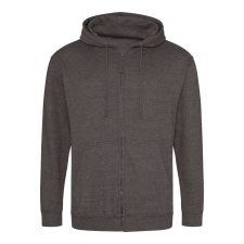 Just Hoods cipzáros kapucnis férfi pulóver AWJH050, Charcoal-XL férfi pulóver, kardigán