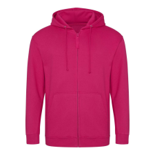 Just Hoods cipzáros kapucnis férfi pulóver AWJH050, Hot Pink-L férfi pulóver, kardigán