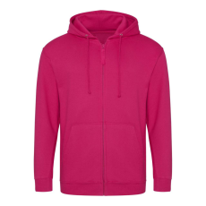 Just Hoods cipzáros kapucnis férfi pulóver AWJH050, Hot Pink-M