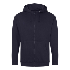 Just Hoods cipzáros kapucnis férfi pulóver AWJH050, New French Navy-S férfi pulóver, kardigán