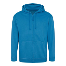 Just Hoods cipzáros kapucnis férfi pulóver AWJH050, Sapphire Blue-XL férfi pulóver, kardigán