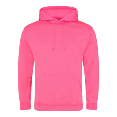 Just Hoods élénk színű unisex kapucnis pulóver AWJH004, Electric Pink-L