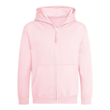 Just Hoods Gyerek cipzáras kapucnis pulóver AWJH050J, Baby Pink-12/13 gyerek pulóver, kardigán