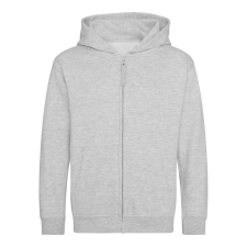 Just Hoods Gyerek cipzáras kapucnis pulóver AWJH050J, Heather Grey-9/11 gyerek pulóver, kardigán