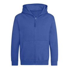 Just Hoods Gyerek cipzáras kapucnis pulóver AWJH050J, Royal Blue-3/4