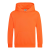 Just Hoods Gyerek élénk színű kapucnis pulóver AWJH004J, Electric Orange-3/4
