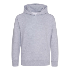 Just Hoods Gyerek kapucnis pulóver AWJH001J, Heather Grey-9/11