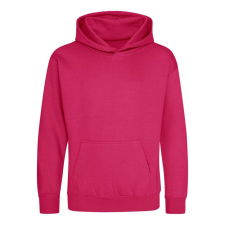 Just Hoods Gyerek kapucnis pulóver AWJH001J, Hot Pink-3/4 gyerek pulóver, kardigán