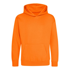 Just Hoods Gyerek kapucnis pulóver AWJH001J, Orange Crush-12/13 gyerek pulóver, kardigán