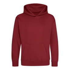 Just Hoods Gyerek kapucnis pulóver AWJH001J, Red Hot Chilli-3/4