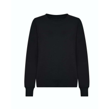 Just Hoods Hagyományos szabású Női kereknyakú pulóver AWJH030F, Deep Black-XS női pulóver, kardigán