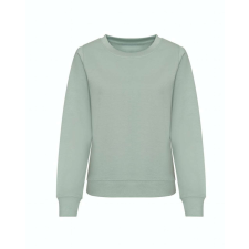 Just Hoods Hagyományos szabású Női kereknyakú pulóver AWJH030F, Dusty Green-XL női pulóver, kardigán