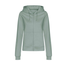 Just Hoods kapucnis Női pulóver, elején végig cipzárral AWJH050F, Dusty Green-2XL női pulóver, kardigán