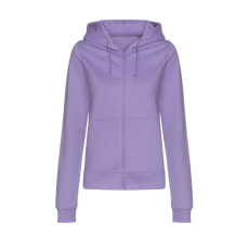 Just Hoods Kapucnis Női pulóver, Just Hoods AWJH050F, elején végig cipzár, Digital Lavender-S