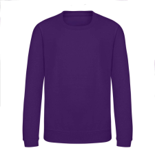 Just Hoods Környakas gyerek pulóver bolyhozott belsővel AWJH030J, Purple-5/6 gyerek pulóver, kardigán