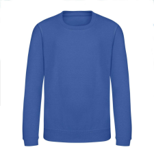 Just Hoods Környakas gyerek pulóver bolyhozott belsővel AWJH030J, Royal Blue-3/4 gyerek pulóver, kardigán