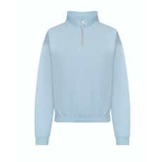 Just Hoods Női 1/4 cipzáras galléros pulóver AWJH037, Sky Blue-S