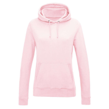 Just Hoods Női kapucnis pulóver bolyhozott belsővel AWJH001F, Baby Pink-XL női pulóver, kardigán