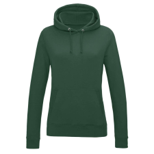 Just Hoods Női kapucnis pulóver bolyhozott belsővel AWJH001F, Bottle Green-M női pulóver, kardigán