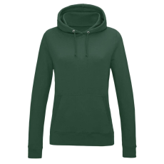 Just Hoods Női kapucnis pulóver bolyhozott belsővel AWJH001F, Bottle Green-XS