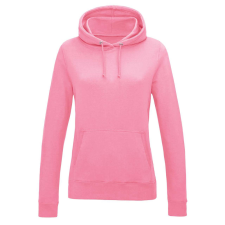 Just Hoods Női kapucnis pulóver bolyhozott belsővel AWJH001F, Candyfloss Pink-M női pulóver, kardigán