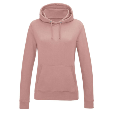 Just Hoods Női kapucnis pulóver bolyhozott belsővel AWJH001F, Dusty Pink-XL női pulóver, kardigán