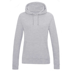 Just Hoods Női kapucnis pulóver bolyhozott belsővel AWJH001F, Heather Grey-XL